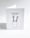 The Toothbrush Card
